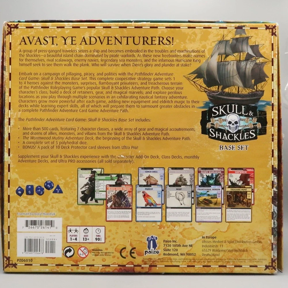 PATHFINDER Adventure Card Game SKULL & SHACKLES Base Set complete